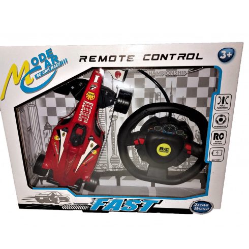 Kormány Vezérlős Formula 1 Piros Világbajnok Rc Versenyautó 26 Cm Méret