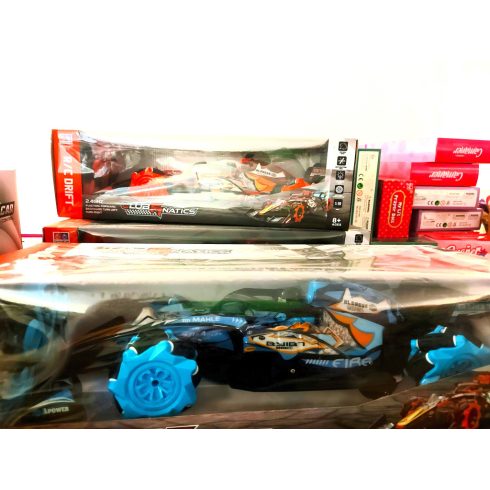 Nagy 1:10 30 Cm Formula 1 drift Autó – világító, zenélő, füstölő versenyautó távirányítóval Aszfaltra Köre