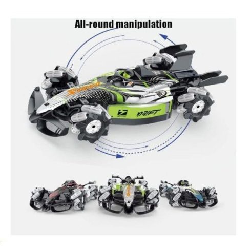 Nagy 1:10 30 Cm Formula 1 drift Autó – világító, zenélő, füstölő versenyautó távirányítóval Aszfaltra Köre