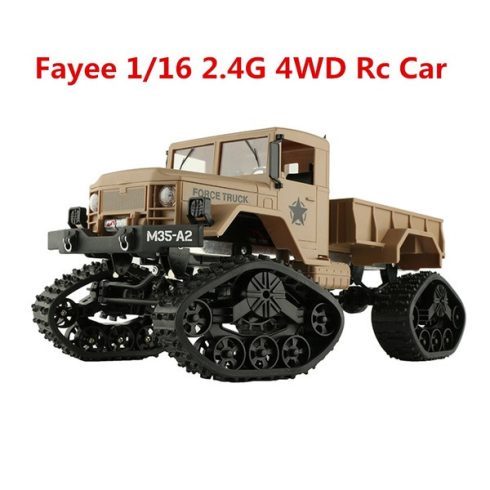 Fayee 1:16 Rc M35 A2 Amerikai Hójáró Teherautó Lánctalppal Valódi Terepjáró Képességgel Lánctalp Lánctalpas