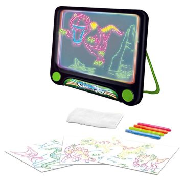   Glow Drawing Board - Varázslatos Világítós Rajztábla Gyerekeknek 4 Színnel