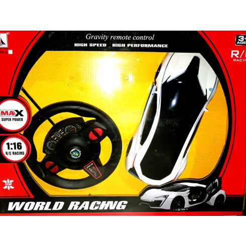 Új Rc Akkus BMW vagy Bugatti Távirányítós Kormányos Autó Gravity Szenzorral