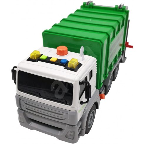 Lendkerekes Füstölős Kukásautó Kukás Autó Gumi kerekekkel