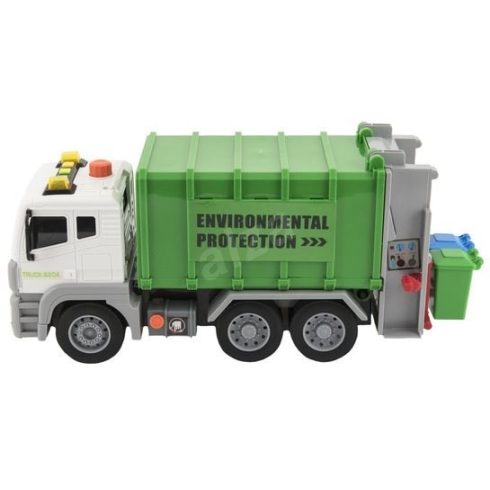 Lendkerekes Füstölős Kukásautó Kukás Autó Gumi kerekekkel