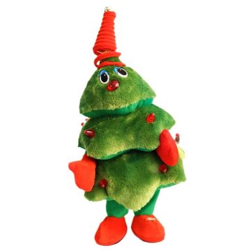   Táncoló Éneklő Plüss Karácsonyfa karácsonyra Karácsonyi Ajándék 40 Cm