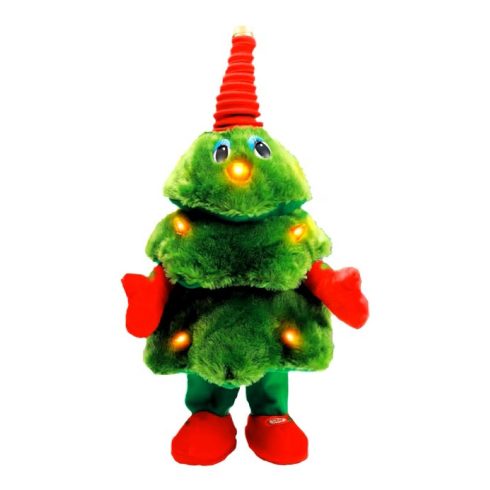 Táncoló Éneklő Plüss Karácsonyfa karácsonyra Karácsonyi Ajándék 40 Cm