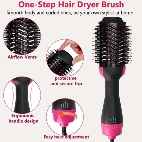 FocusElectro Többfunkciós Légszárító Hajkefe Hajszárító