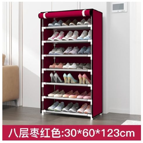 Nemix Scarpieri 7 Emeletes Hordozható Kemping Cipőtartó Szürke