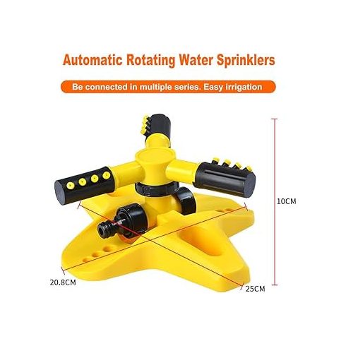 Kerti forgó locsoló szórófej - állítható fejekkel