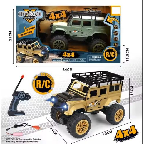 Négy csatornás világítós Távirányítós Land Rover Defender Mászó Autó (akkut tartalmaz)