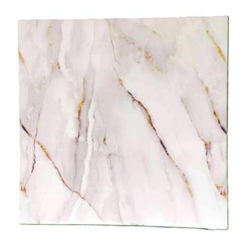   12 Db  Királyi Márvány Dekor Lap Falpanel Falra 60 X 60 Cm Fényes Vízálló Felülettel Bézs