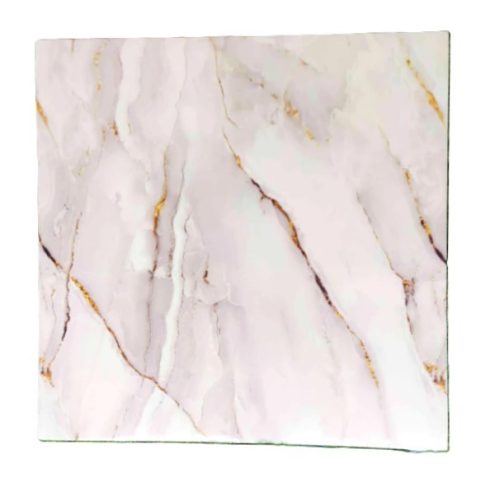 12 Db  Királyi Márvány Dekor Lap Falpanel Falra 60 X 60 Cm Fényes Vízálló Felülettel Bézs