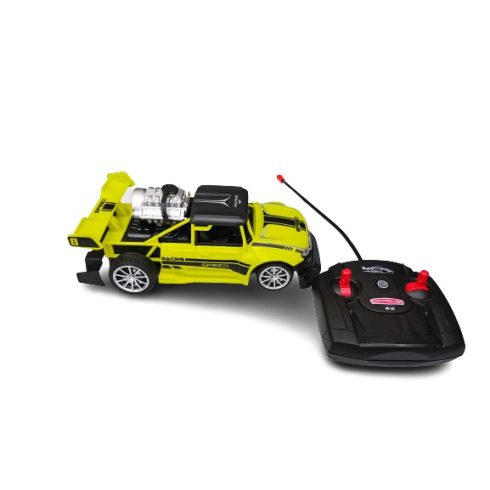 RC Távirányítós autó füst + fény effektekkel (zöld szín) Legjobb Ajándék gyereknek
