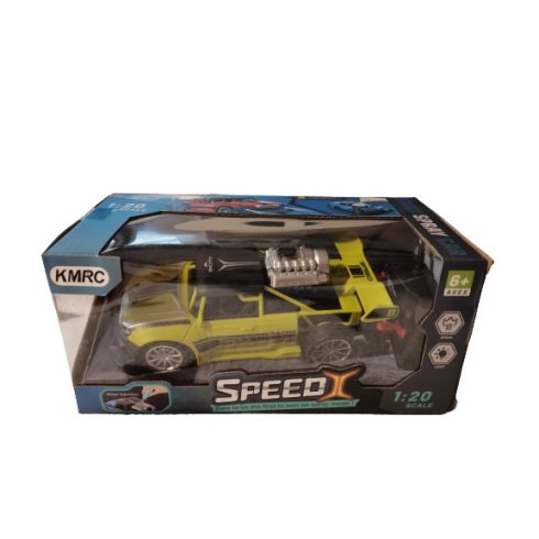 RC Távirányítós autó füst + fény effektekkel (zöld szín) Legjobb Ajándék gyereknek