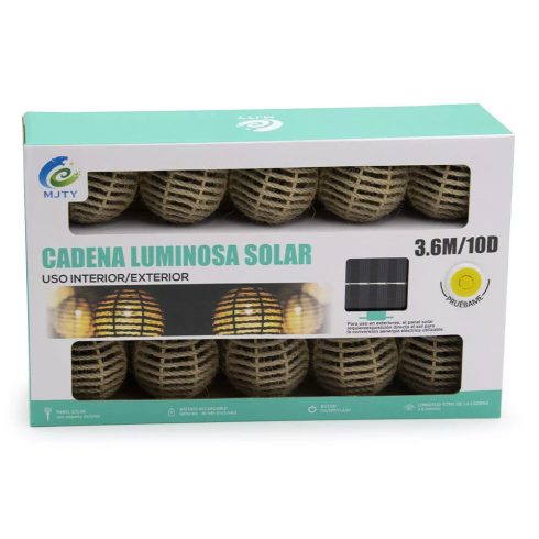 Újdonság 3,6 m Napelemes Dekoratív Vintage Hatású Fénygömbök Kültérre, 2200K - mele...