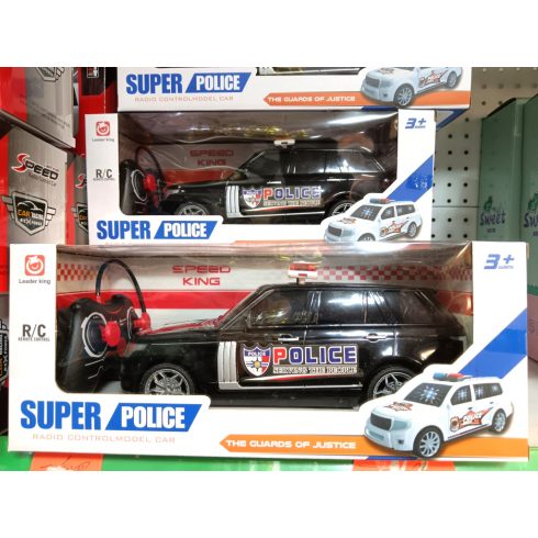 Police 26 Cm Land Rover Rendőr SUV Rc Távirányítós Autó