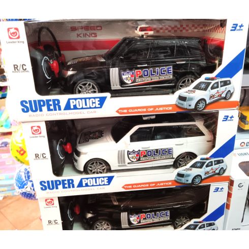 Police 26 Cm Land Rover Rendőr SUV Rc Távirányítós Autó
