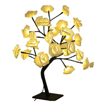   LED Rózsa Lámpa USB Kábellel Újdonság Gyönyörű Rózsa Ágú Lámpa Ajándék Karácsonyra