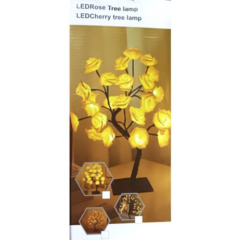 LED Rózsa Lámpa USB Kábellel Újdonság Gyönyörű Rózsa Ágú Lámpa Ajándék Karácsonyra