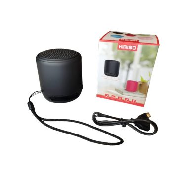   M5 Mini Hordozható Kézi Bluetooth Hangszoró Fekete Színben FM Rádióval.