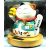 Maneki Neko Szerencsehozó  Porcelán Napelemes Integető Macska Cica 12 Cm Jó Ajándék