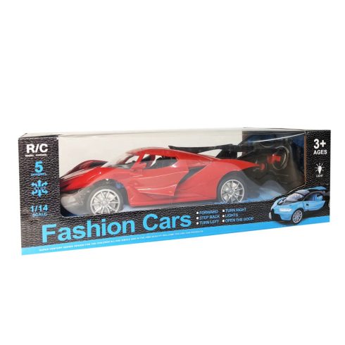 Gombnyomásra Kinyíló Ajtós Szuper Versenyautó Távirányítós Játék autó