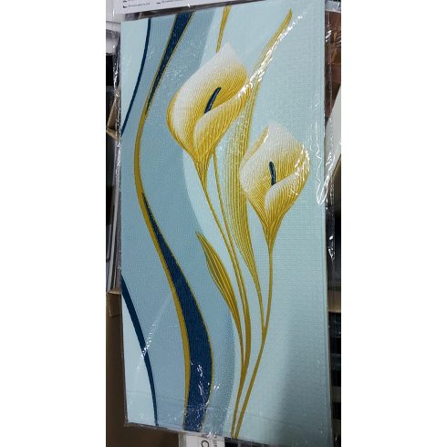  10 Darab Öntapadós 3D falmatrica Tapéta Arany Virág Nonfiguratív Mintával Szalon  70x 70 x 0,6 cm-es méretben