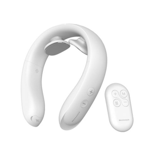 Nyaki gerinc masszírozó, 6 üzemmód, 15 sebesség, meleg borogatás, EMS mikroáram, vezeték nélküli távirányító, 800 mAh akkumulátor, 137 g, kényelmes anyag