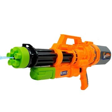   Óriás 69 Cm Hosszú 5 Lövetű Vízipisztoly 1500 ml Tartállyal Vízipuska