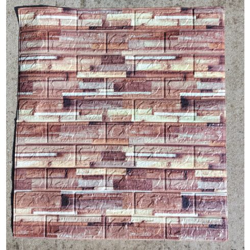 10 darab Öntapadós 3d Pala Kő Hatású Dekor Falmatrica Tapéta 70X77 Cm Tapéta