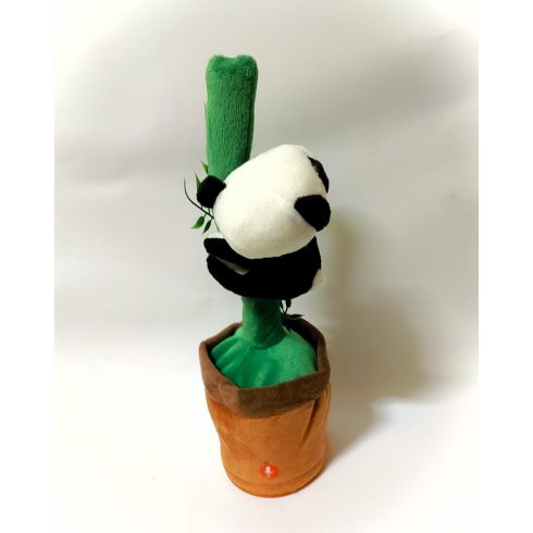 Táncoló Kaktusz, Interaktív Játék Panda Macival Akkus USB Legjobb Ajándék Pandamaci Kaktusz