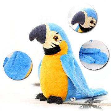   Beszélő Plüss Papagáj Plüsspapagáj Legjobb Ajándék Legolcsóbb Szórakoztató Játék