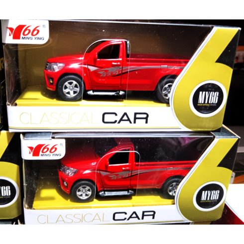 Amerikai Pick Up Truck Teherautó Fém 1:46 Méretarányú Autó Játék LED Világítással