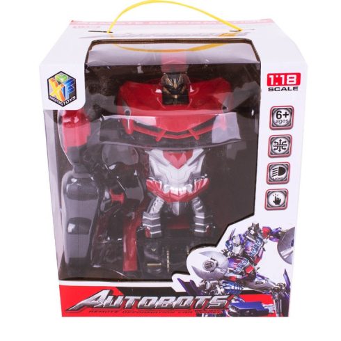 Autó Transzformátorok, távirányítóval, elemekkel Transzformersz Robot Autó Piros