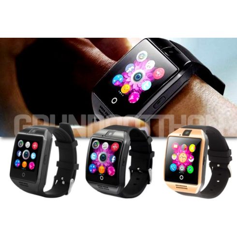 Q18 Okosóra, Hajlított Kijelzővel Magyar menüvel Ezüst