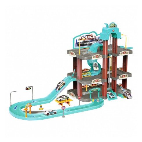 Nagy Rendőr Parkoló Készlet Játék Szett