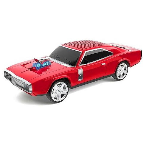 Hordozható Bluetooth hangszóró, 1968 Charger Retro autómodell Bluetooth Hangfal és FM rádió, egyedi tervezésű vezeték nélküli Bluetooth hangszóró USB-vel, SD, AUX bemenet Karácsonyra akciós Ajándék Férfinek