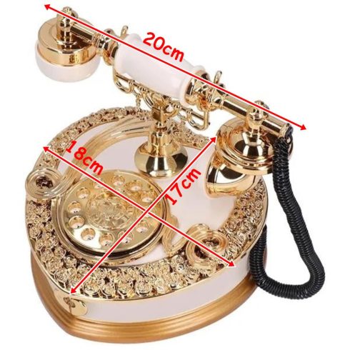 Vintage Szív Alakú Retro Luxus Telefon Zenedoboz Ékszertartó Doboz Tökéletes ajándék Karácsonyra