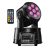 Színpadi lámpa RGBW effektekkel 105W távirányító fekete