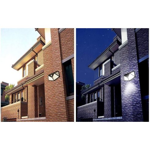 SIHANGARK Ultra Fényes 100 Ledes Mini Mozgásérzékelős Szolár Lámpa - 270 fokos világításszöggel