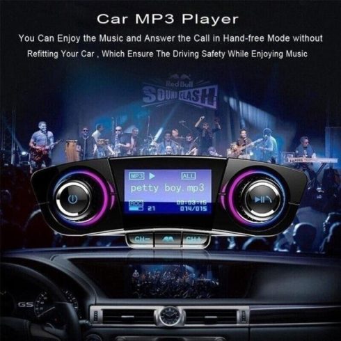 Minőségi Autórádió formájú 3in1 FM Transmitter, MP3-lejátszó és Bluetooth kihangosító (BBV)