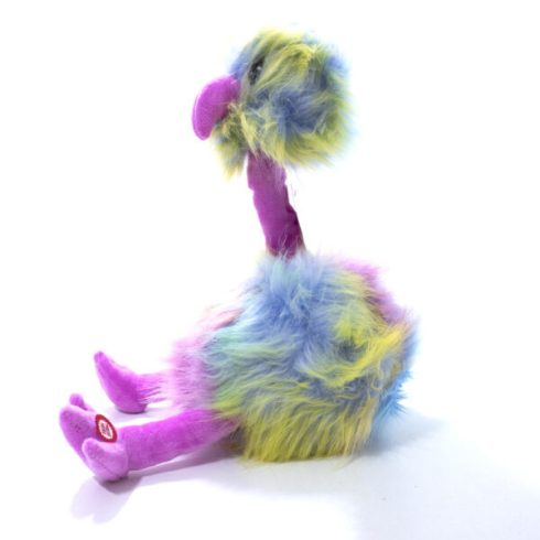 Zenélő Táncoló Strucc Szivárvány Színű Séróval Valójában Plüss Flamingó Egyébként