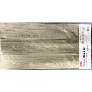    10 darab Öntapadós 3D falmatrica Tapéta Szürke Kőris mintával 70x 70 x 0,6 cm-es méretben.