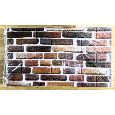 10 Darab Öntapadós 3D Téglahatású Dekor Falmatrica Tapéta Klasszikus Tégla 2 Mintával 77x77x0,6 Cm
