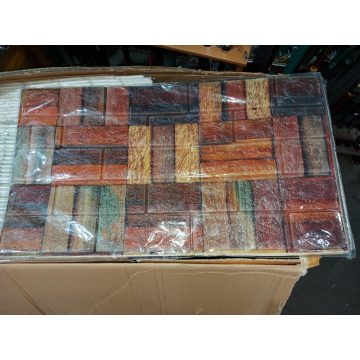   10 darab Öntapadós 3D Tégla Hatású Dekor Falmatrica, Tapéta Rusztikus Tégla Mintával 70x77x0,6 Cm