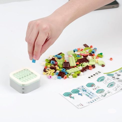 Tengeri Állatok Építőkocka Készletek 190 Db-s Tengeri Teknős Cserepes Növény Tengeri Állatok Építőkockái, Óceáni Állatjátékk Fiúknak És Lányoknak Jó Ajándék