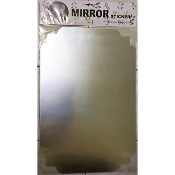   Akril Tükör Matrica Fényvisszaverő 3D tükörmatricák öntapadós Tükör 60X40 Cm