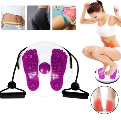 Twister Csípő és Derékformáló Fitnesz Korong Mágneses Talpmasszírozó Felülettel