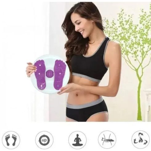 Twister Csípő és Derékformáló Fitnesz Korong Mágneses Talpmasszírozó Felülettel