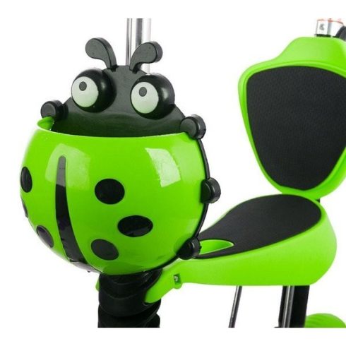 Univerzális Gyerek roller 3 az1-ben katicabogár, LED-es kerekekkel Zöld Kék Színekben